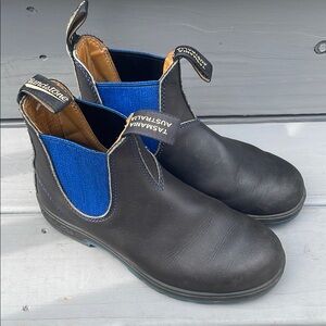 Blundstone Black and Blue Chelsea Boots